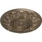 Ekena Millwork Whitman Ceiling Medallion (For Canopies up to 3 3/4"), Hand-Painted Warm Silver, 13"OD x 1 3/8"P CM13WHWSS - alternate 4